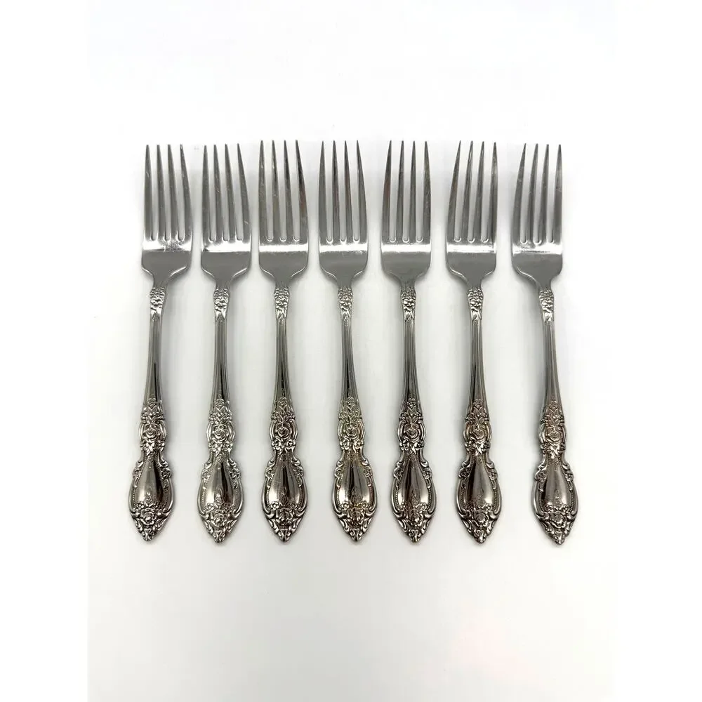 Oneida OCO Wordsworth Set of 7 Stainless Steel Dinner Forks